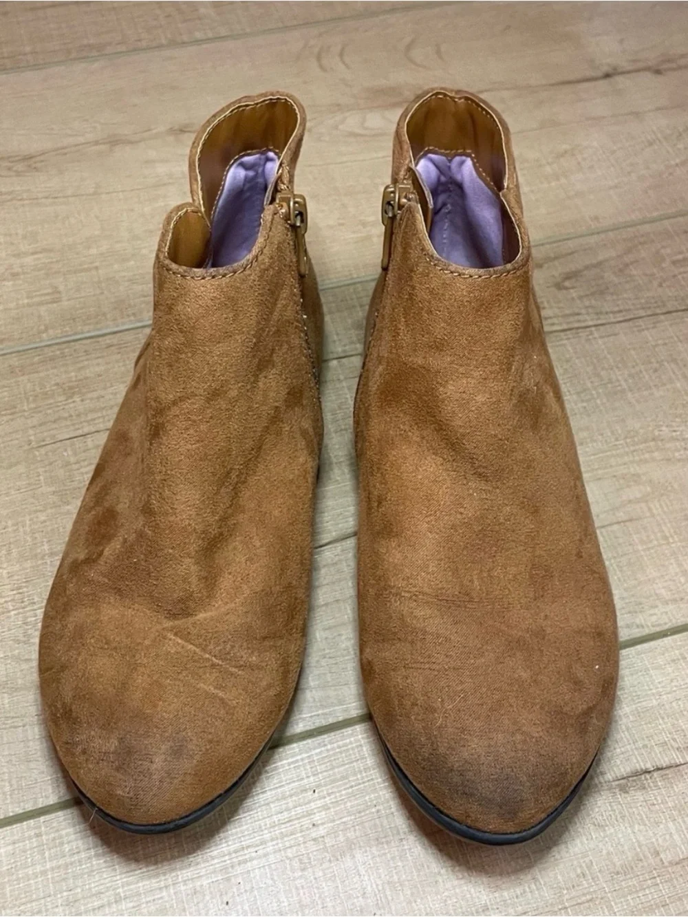 Cat & Jack Girls Ankle Boots in Caramel Tan Size 1
